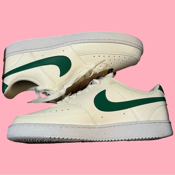 NWTIB! WOMEN’S NIKE COURT VISION LOW NEXT NATURE.  WHITE/SAIL/MALACHITE. SZ 10.5 - Picture 10 of 16